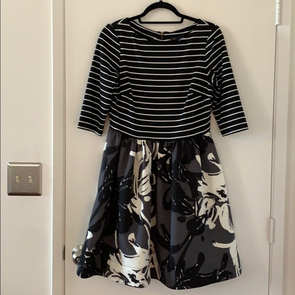 Stripped and Patterned Dress